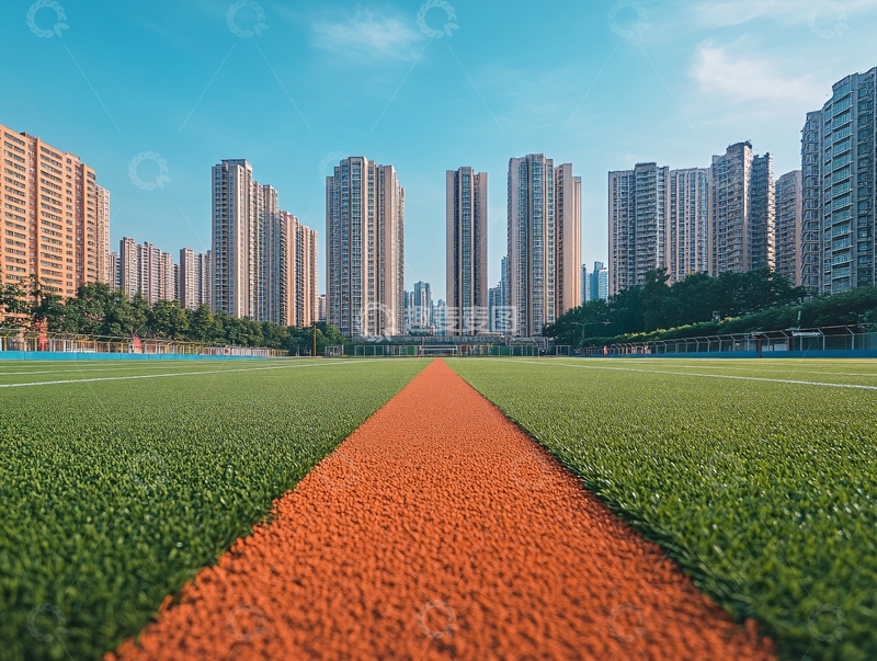 高清大图下载【趣麦麦图】楼盘足球场