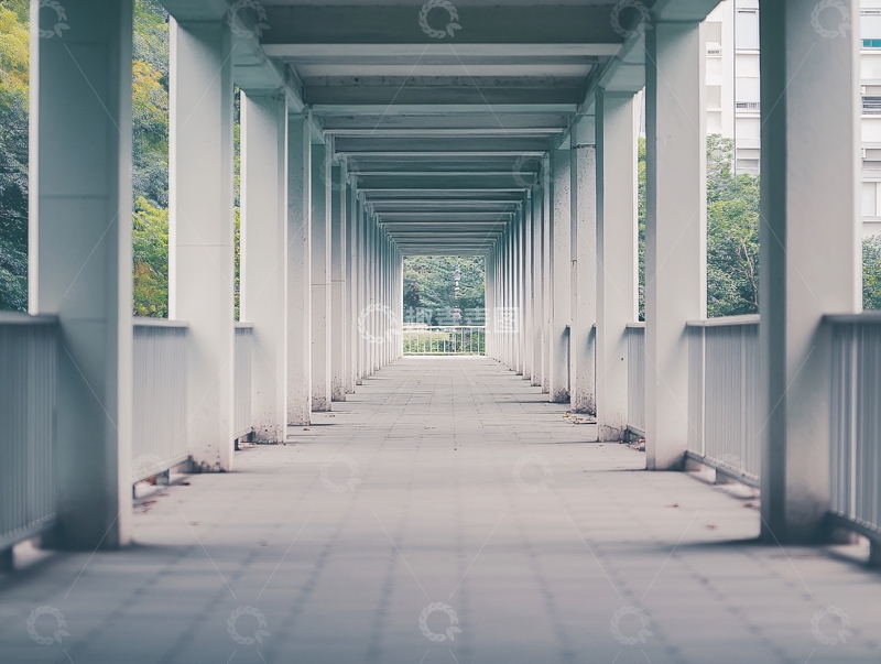 高清大图下载【趣麦麦图】走廊绿色