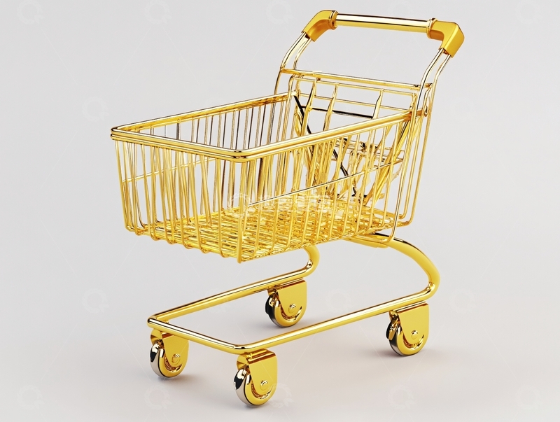高清大图下载【趣麦麦图】购物车模型12