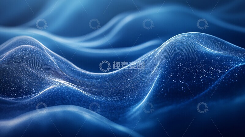 高清大图下载【趣麦麦图】白色线条穿越深蓝2