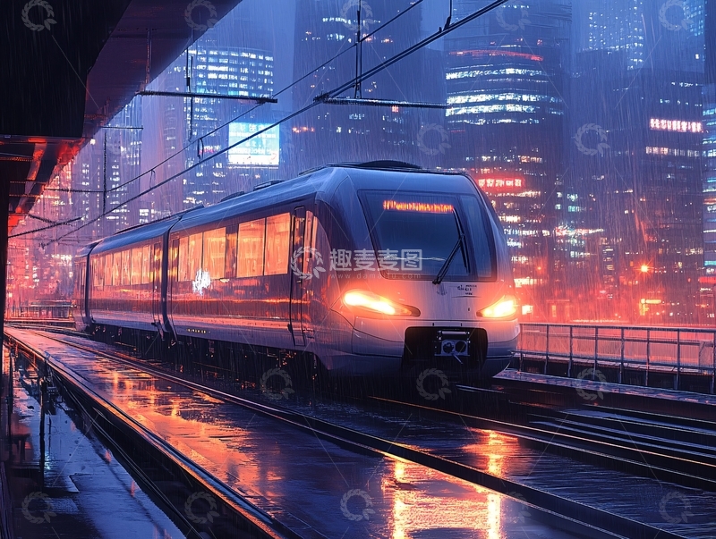 高清大图下载【趣麦麦图】地铁交通轨道交通3