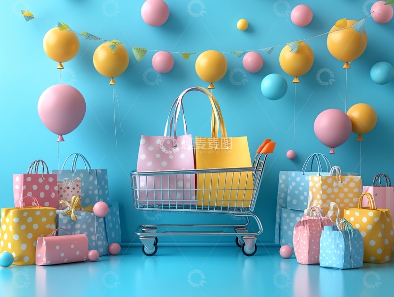 高清大图下载【趣麦麦图】购物生活节4
