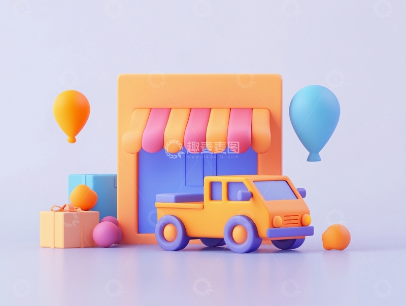 高清大图下载【趣麦麦图】立体淘宝场景图23