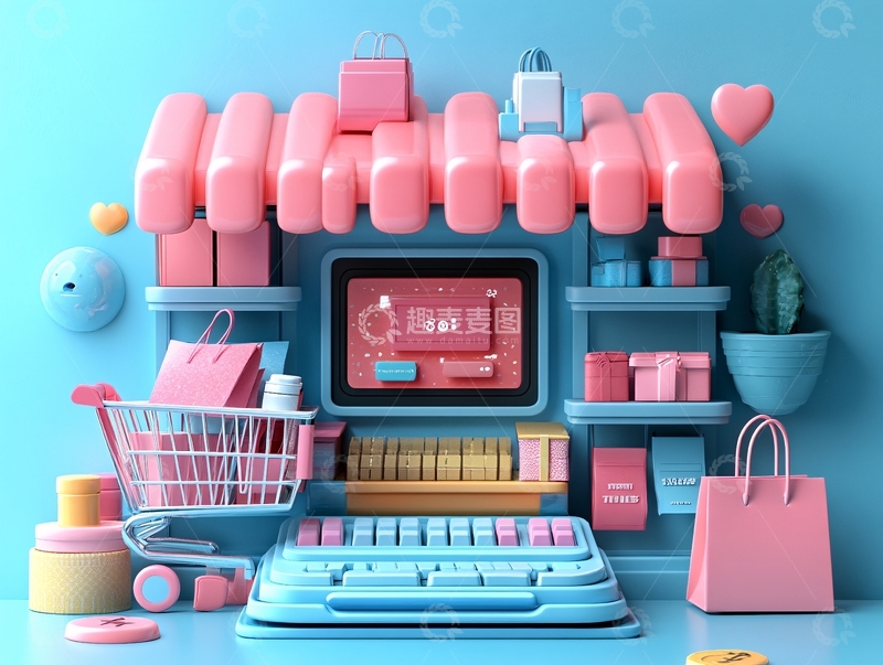 高清大图下载【趣麦麦图】立体淘宝场景图20