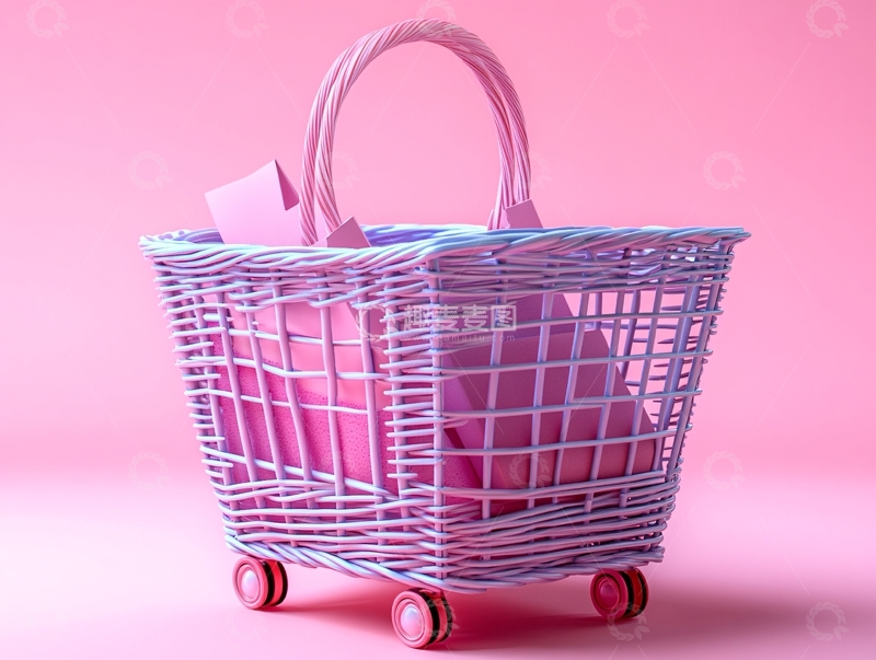 高清大图下载【趣麦麦图】购物车购物篮