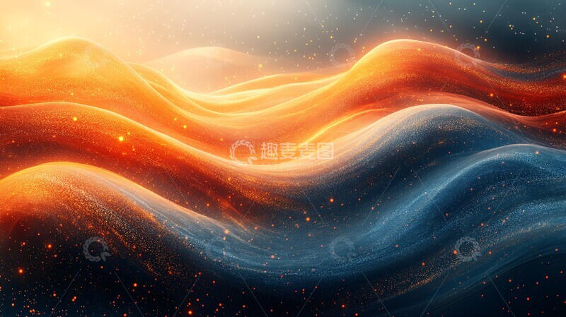 高清大图下载【趣麦麦图】数字山脉流动2