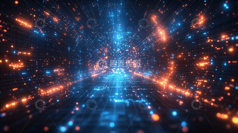 高清大图下载【趣麦麦图】数字网格教育科技3