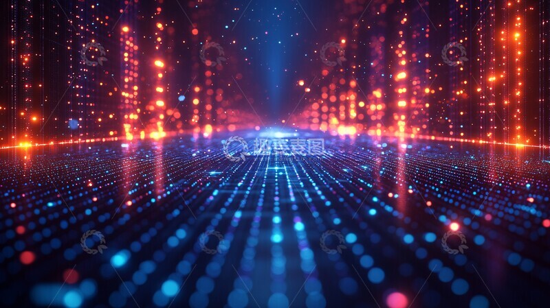 高清大图下载【趣麦麦图】数字网格教育科技2