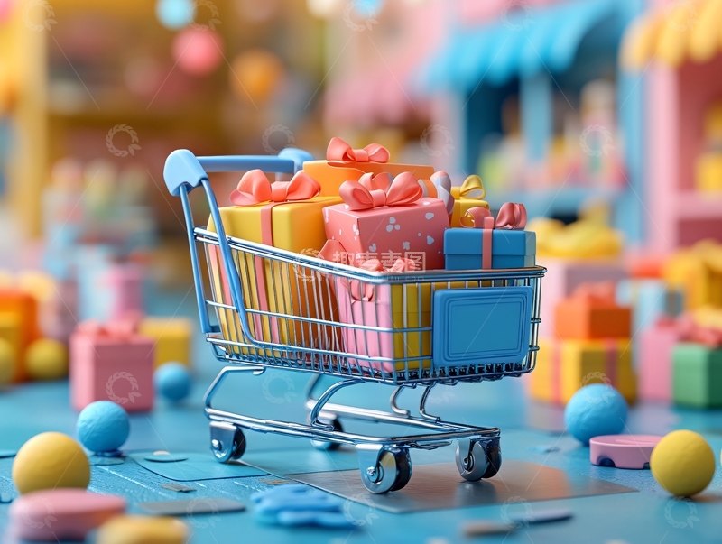 高清大图下载【趣麦麦图】双十二购物超市9