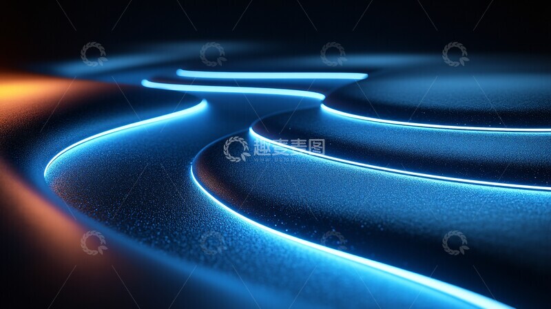 高清大图下载【趣麦麦图】曲光线抽象背景1