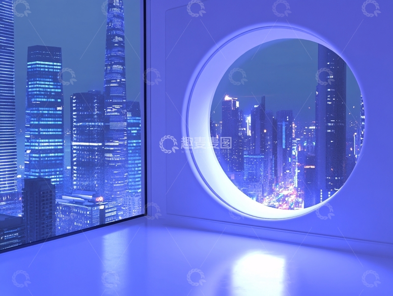 高清大图下载【趣麦麦图】圆窗景墙3