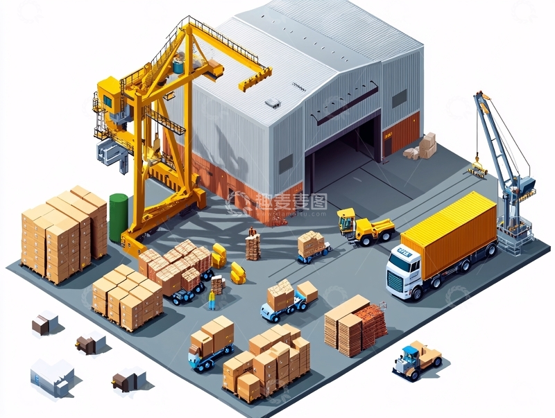 高清大图下载【趣麦麦图】仓储解决方案4