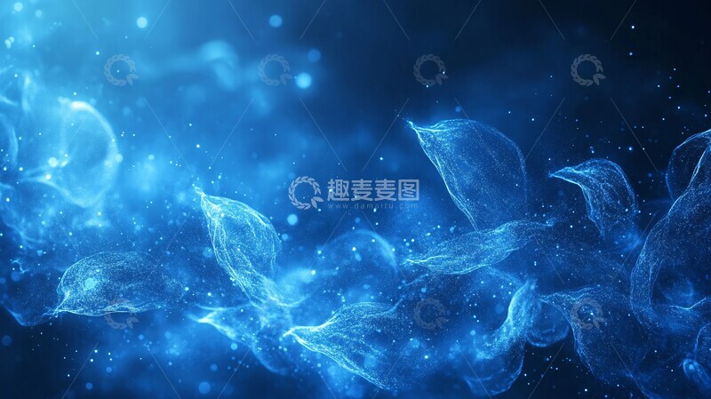 高清大图下载【趣麦麦图】蓝色科技海报1