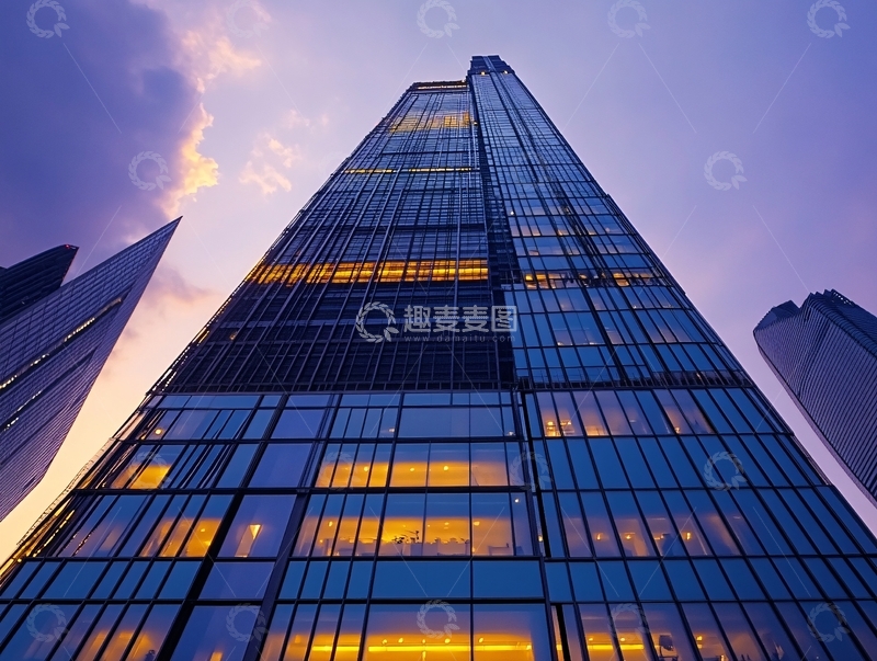 高清大图下载【趣麦麦图】金融中心与塔景