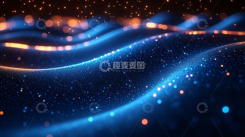 高清大图下载【趣麦麦图】曲光线抽象背景2