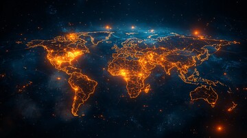 全球网络光影图