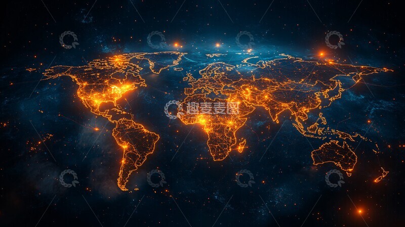 高清大图下载【趣麦麦图】全球网络光影图