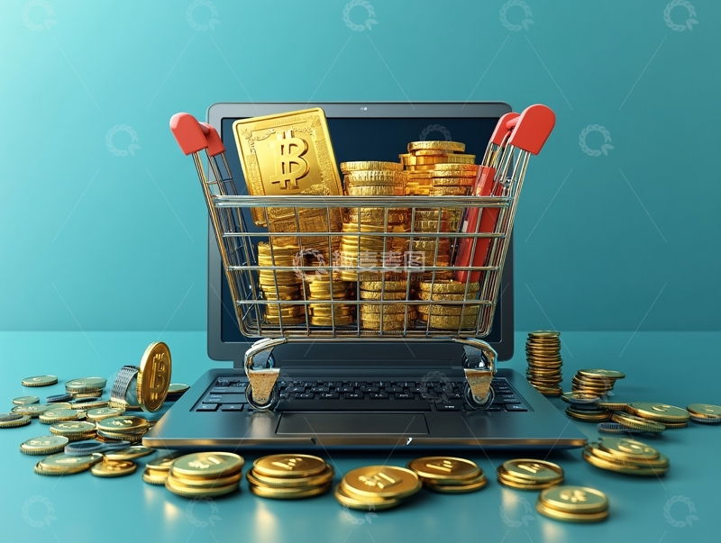 高清大图下载【趣麦麦图】金币金融互联网1