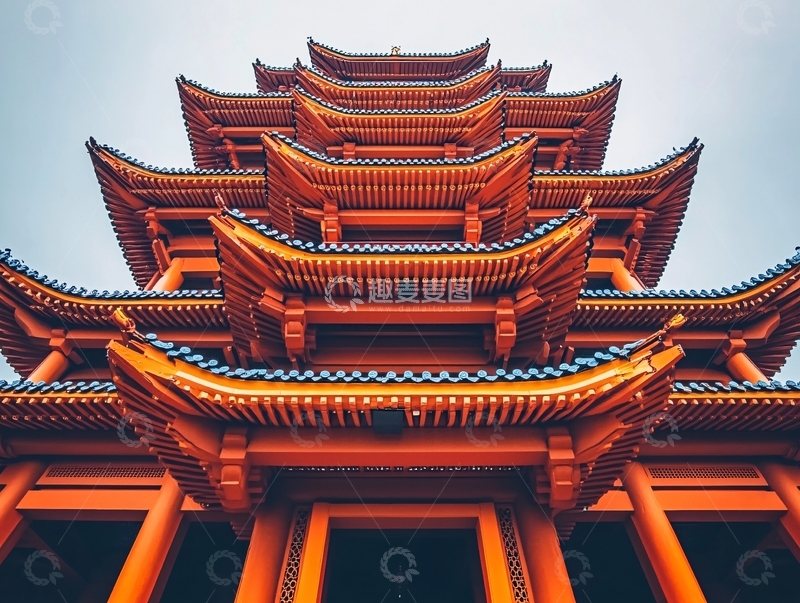 高清大图下载【趣麦麦图】鸿恩阁仰视