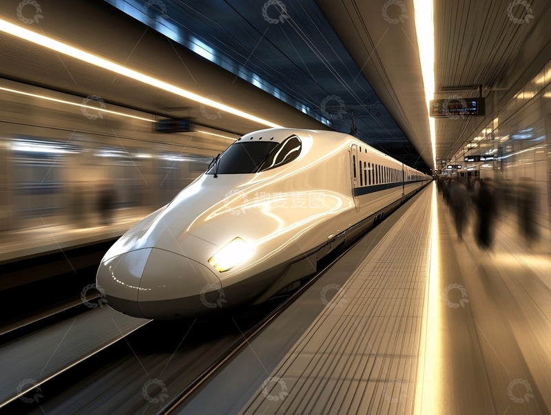 高清大图下载【趣麦麦图】炫酷高铁素材2