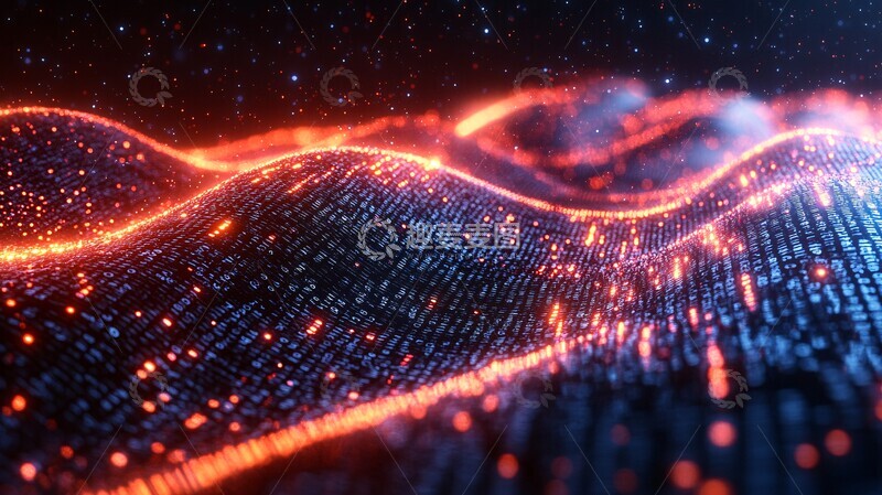 高清大图下载【趣麦麦图】二进制数字流3