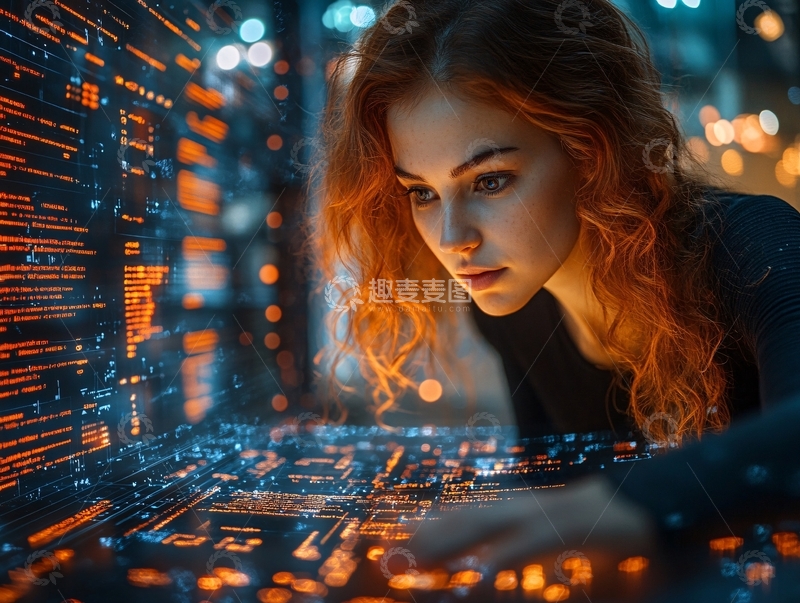 高清大图下载【趣麦麦图】暖色科技2