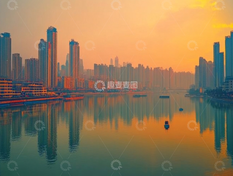 高清大图下载【趣麦麦图】汉江生活