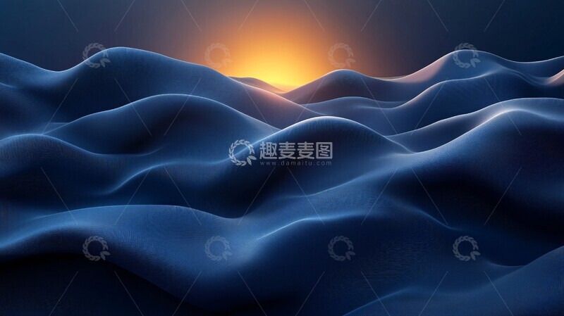 高清大图下载【趣麦麦图】渐变波浪背景3