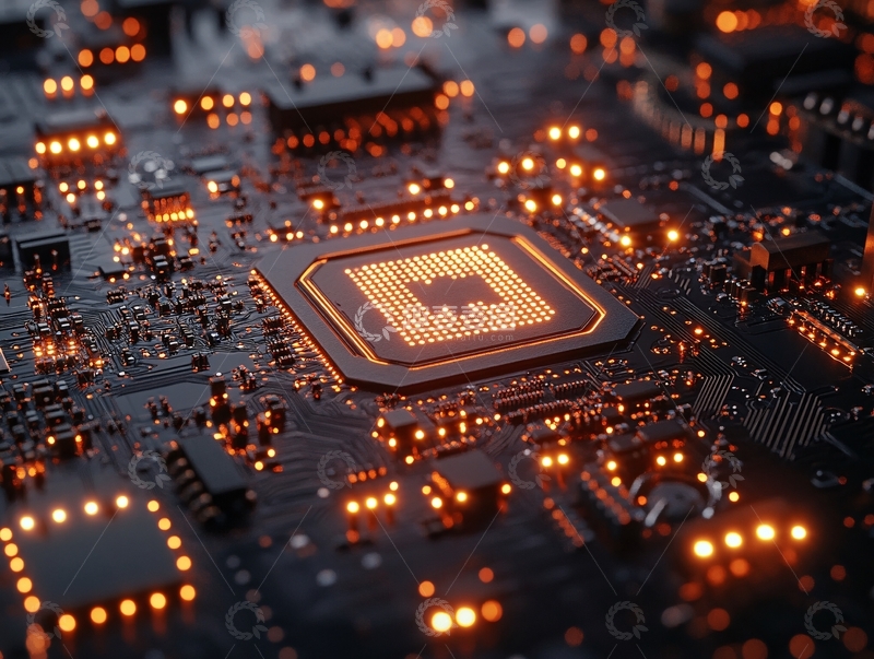 高清大图下载【趣麦麦图】芯片科技集成电路109