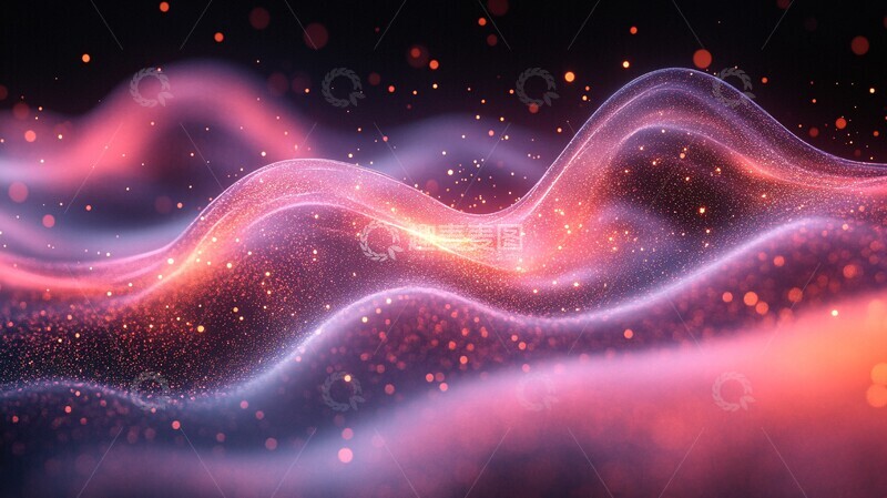 高清大图下载【趣麦麦图】粒子层叠背景2