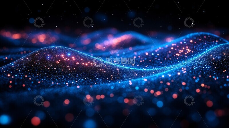 高清大图下载【趣麦麦图】光纤信息传输展示1