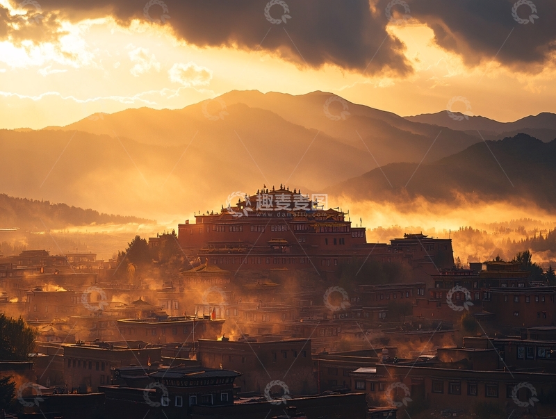 高清大图下载【趣麦麦图】康巴晨韵