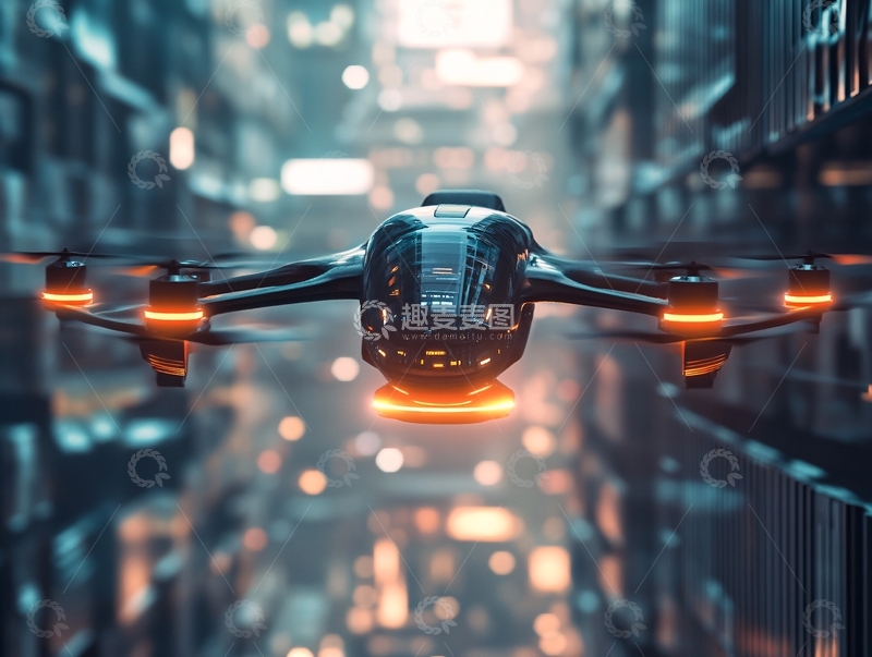 高清大图下载【趣麦麦图】智能飞行器5