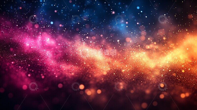 高清大图下载【趣麦麦图】粒子层叠背景