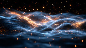 宇宙粒子波宇宙粒子浮动3