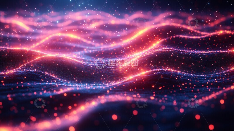 高清大图下载【趣麦麦图】光学粒子纤维全息