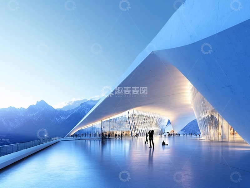 高清大图下载【趣麦麦图】冬奥会展示中心