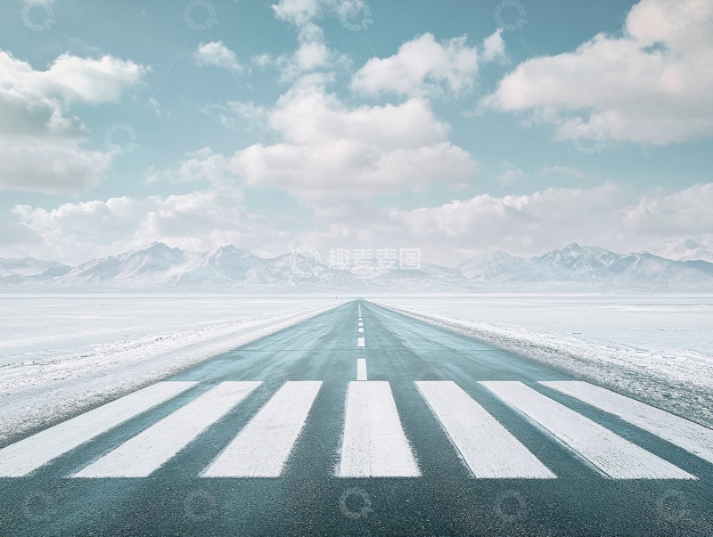 高清大图下载【趣麦麦图】大路透视背景1