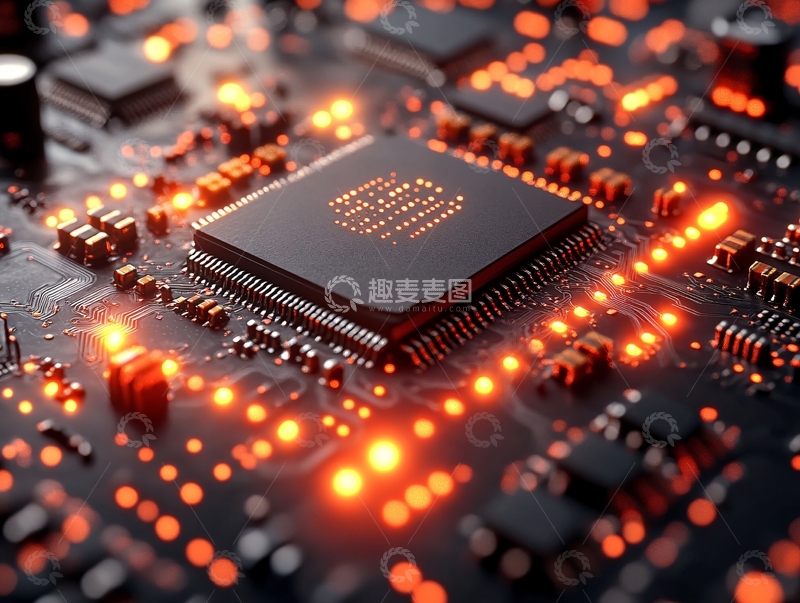 高清大图下载【趣麦麦图】芯片科技集成电路125