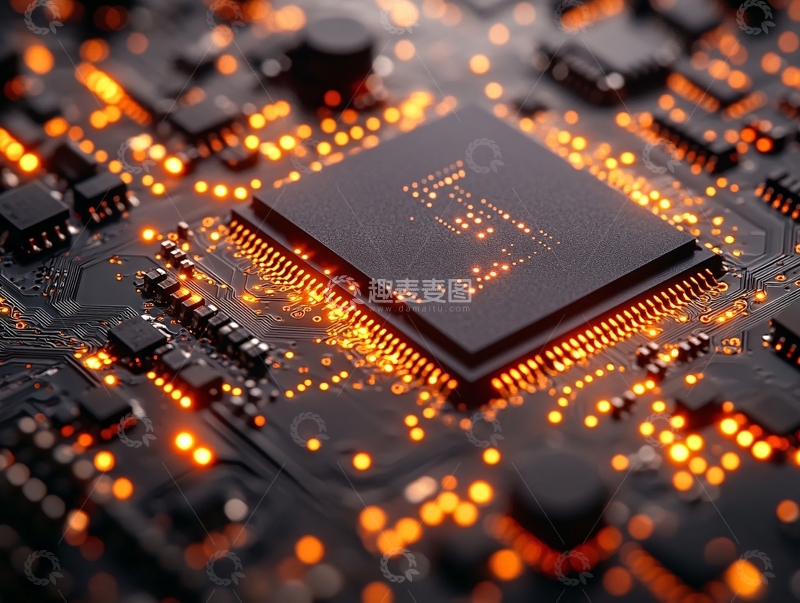 高清大图下载【趣麦麦图】芯片科技集成电路127