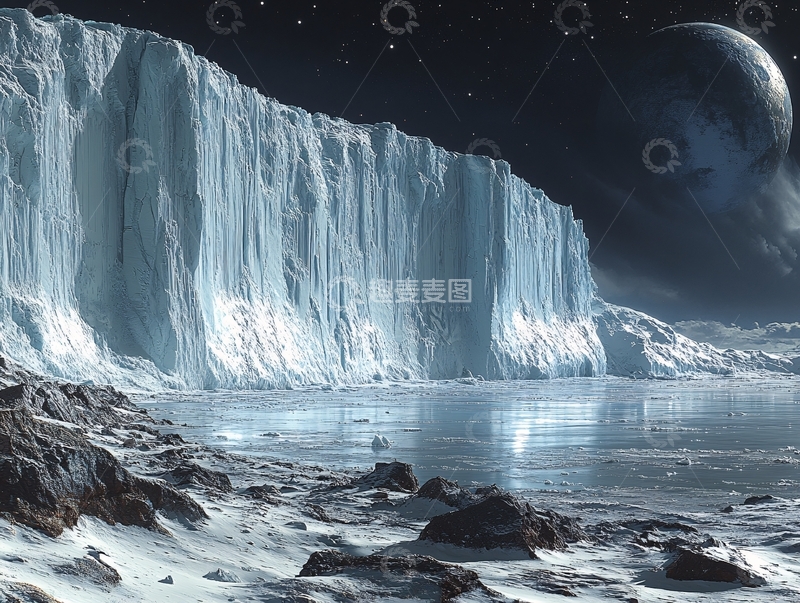 高清大图下载【趣麦麦图】冰川与宇宙奥秘