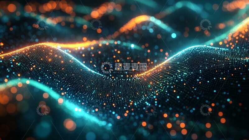 高清大图下载【趣麦麦图】绿色波纹箭头螺旋