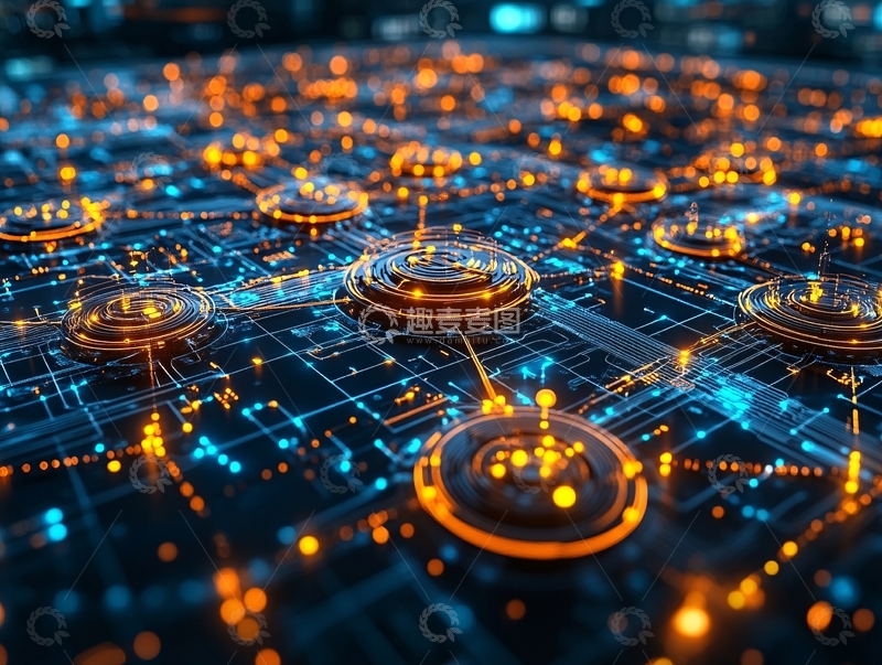 高清大图下载【趣麦麦图】区块链素材