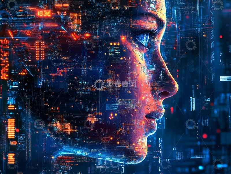 高清大图下载【趣麦麦图】虚拟的脸8