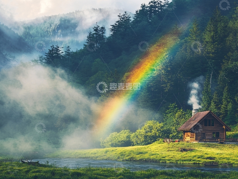 高清大图下载【趣麦麦图】彩虹的故乡