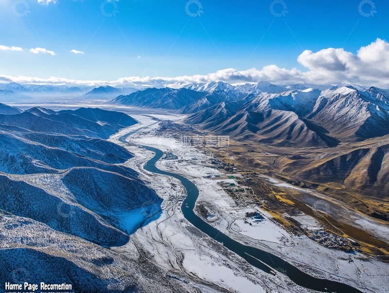 高清大图下载【趣麦麦图】航拍长江第一湾