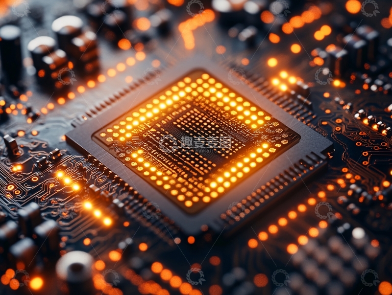 高清大图下载【趣麦麦图】芯片科技集成电路131