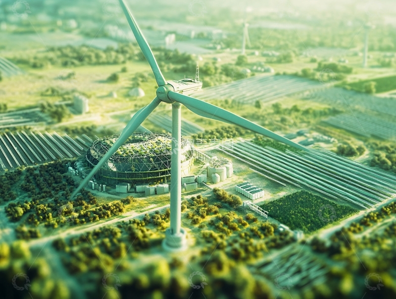 高清大图下载【趣麦麦图】绿色智能风电场1