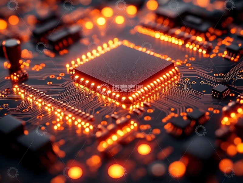 高清大图下载【趣麦麦图】芯片科技集成电路130