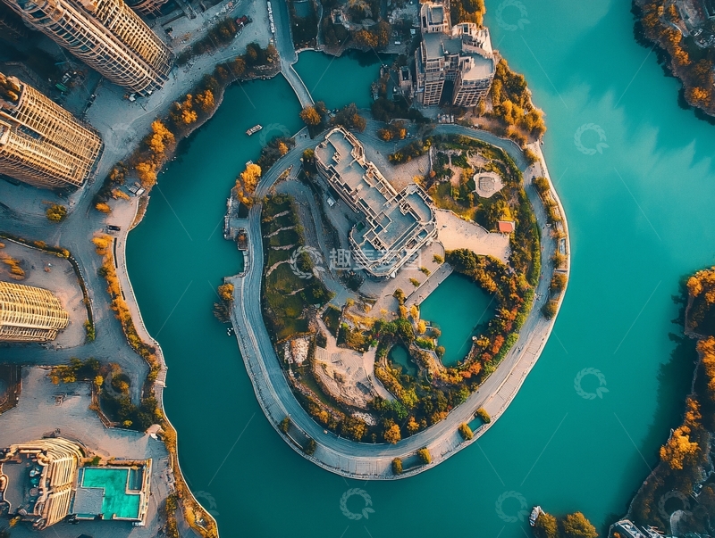 高清大图下载【趣麦麦图】地产航拍